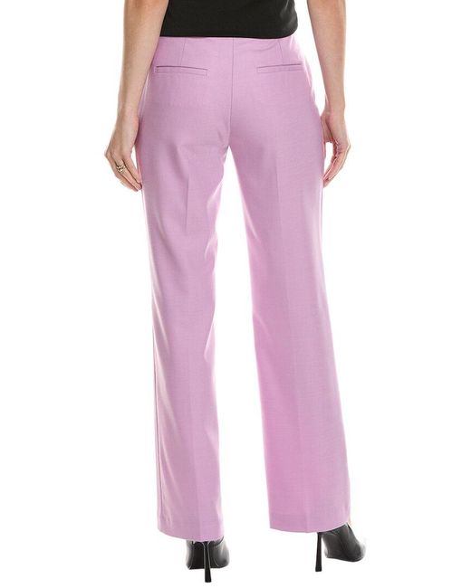 Maje Pink Wool-Blend Pant