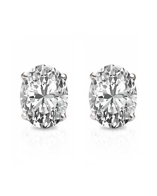 Suzy Levian CZ Jewelry Metallic Suzy Levian Silver Cz Studs