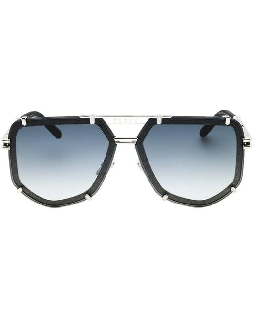 Philipp Plein Blue Roberto Cavalli Legacy 66Mm Sunglasses