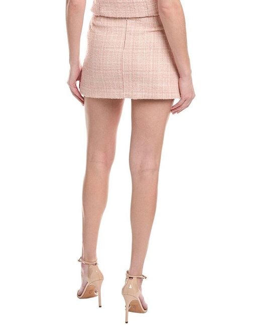 Avantlook Pink Tweed Mini Skirt