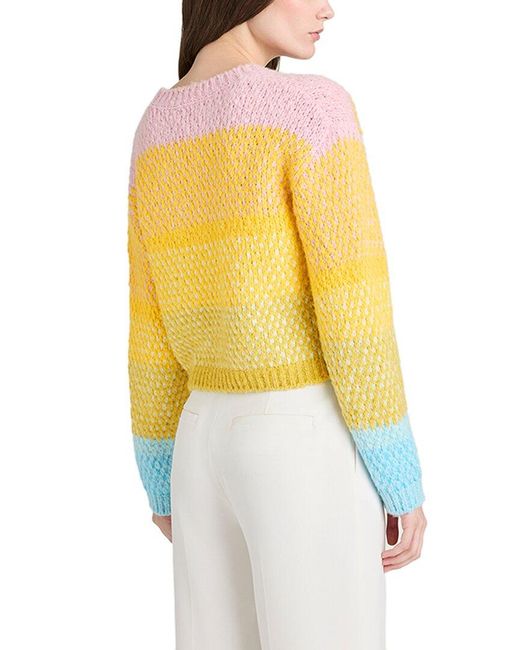 Cinq À Sept Yellow Caspar Wool-Blend Pullover