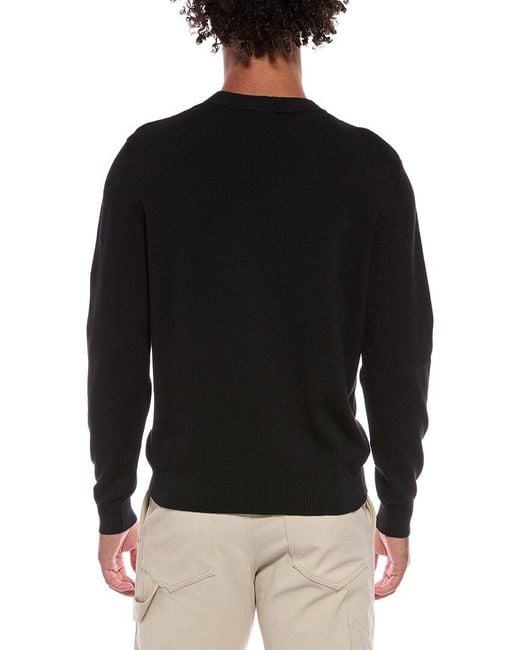DIESEL Black Crewneck Sweater for men