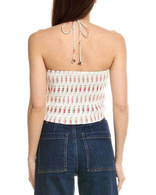 FLORA BEA NYC Blue Brigitte Top