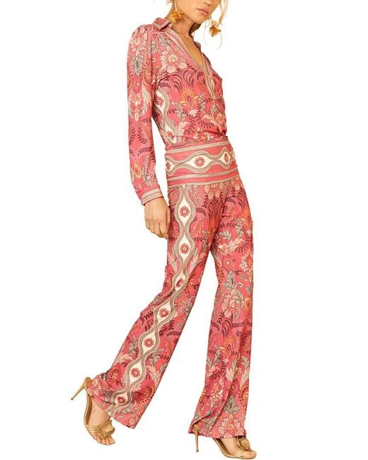 Hale Bob Red Avayah Pant