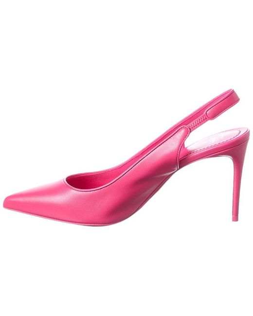 Christian Louboutin Pink Sporty Kate 85 Leather Slingback Pump