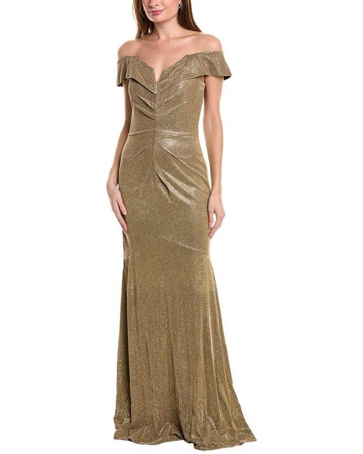 Rene Ruiz Metallic Mermaid Gown