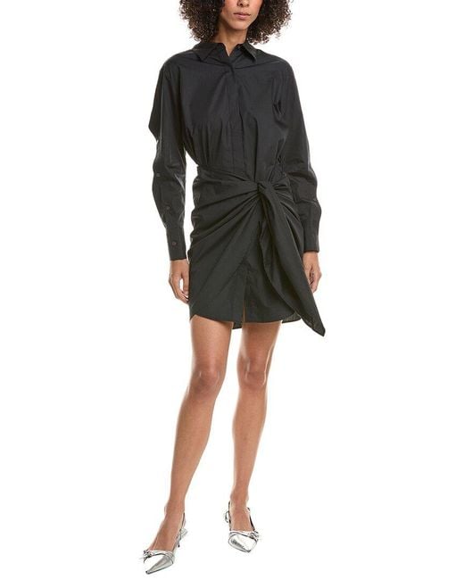 10 Crosby Derek Lam Black Charlotte Shirtdress