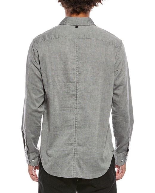 Rag & Bone Gray Tomlin Dobby Shirt for men