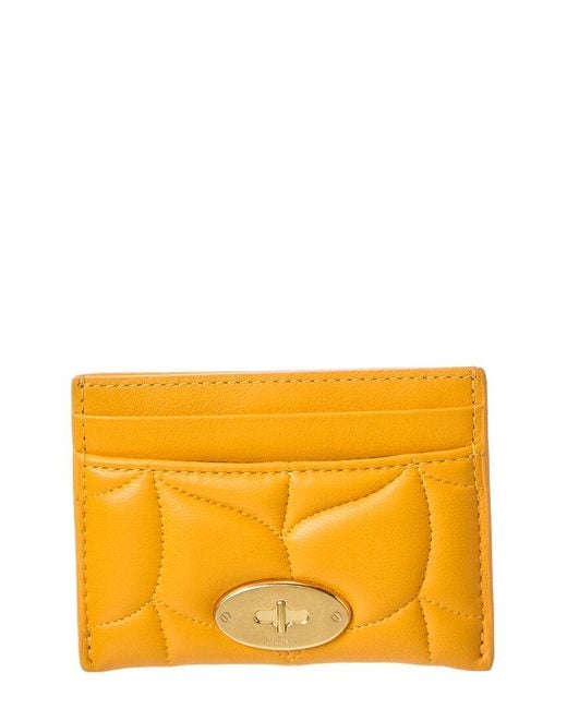 Mulberry Orange Softie Leather Card Case