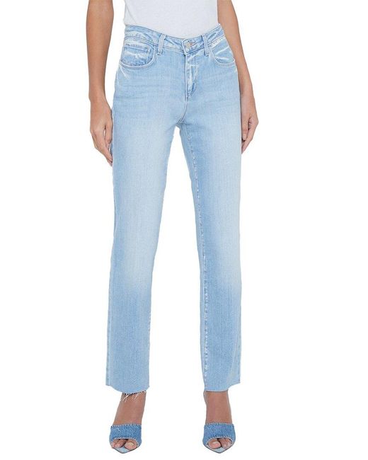 L'Agence Blue Milana Low-Rise Stovepipe Jean