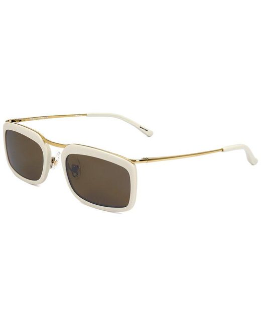 Linda Farrow White Dvn74 51mm Sunglasses