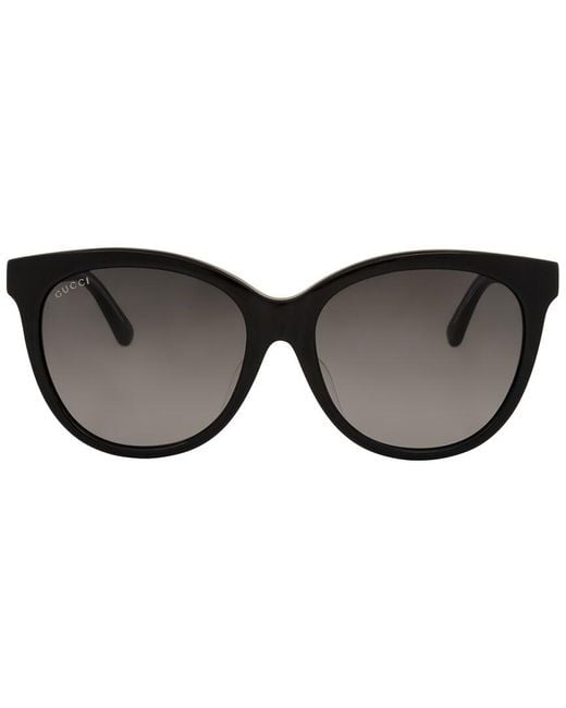 Gucci Black GG0081SK 56mm Sunglasses