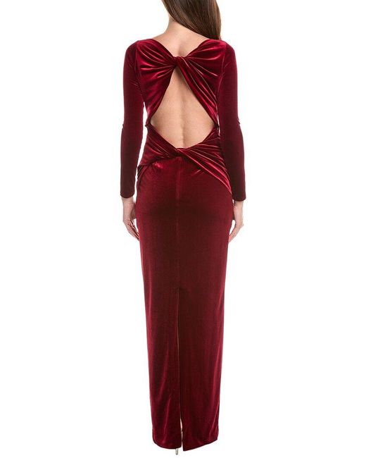 retroféte Red Alizee Velvet Dress