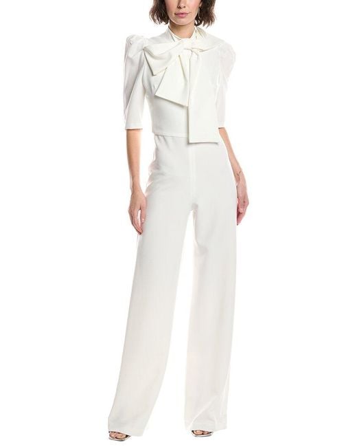 Black Halo White Ara Jumpsuit