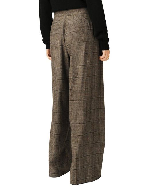 Ba&sh Brown Cadwin Wool-Blend Pant
