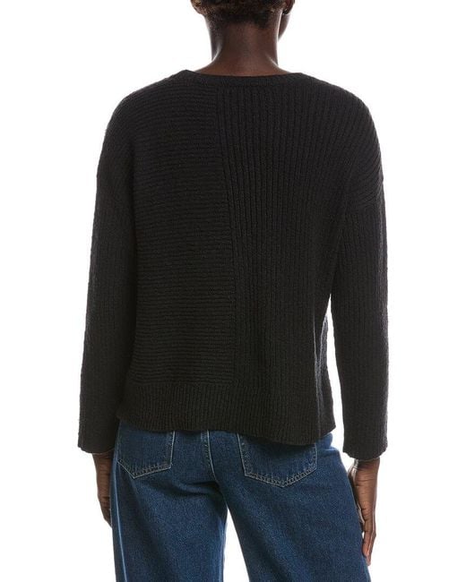 Eileen Fisher Black Crewneck Sweater