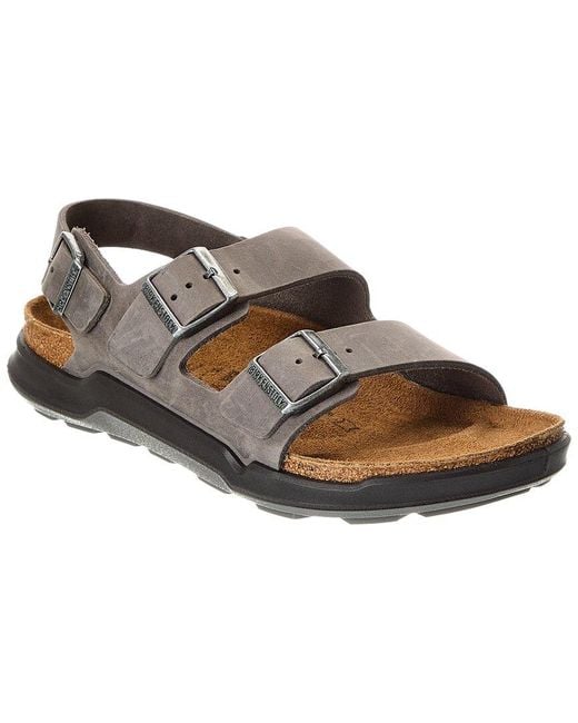 Birkenstock Brown Milano Ct Leather Sandal for men