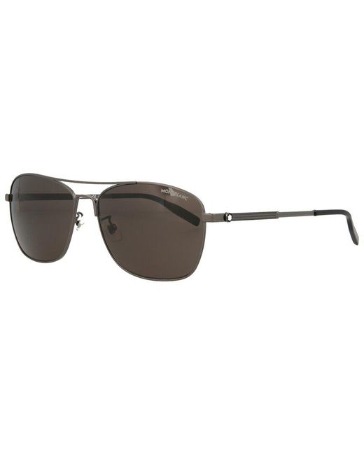 Montblanc Mb0026s 61mm Sunglasses in Grey (Grey) for Men - Save 1% ...