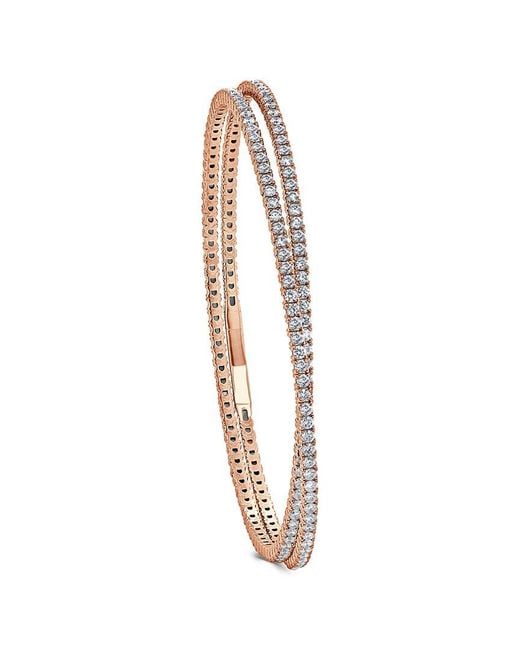 Sabrina Designs White 14K 2.98 Ct. Tw. Diamond Flexible Bangle Bracelet