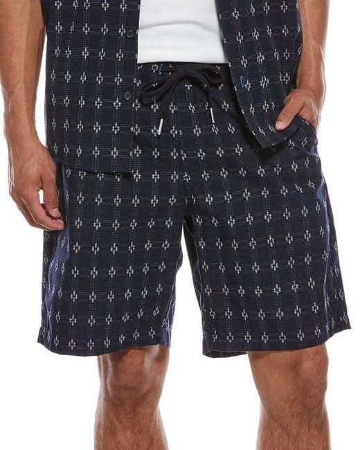 Scotch & Soda Black Printed Short for men