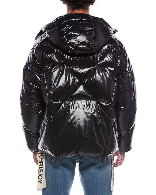 Khrisjoy Black Khrisman Puffer Jacket for men