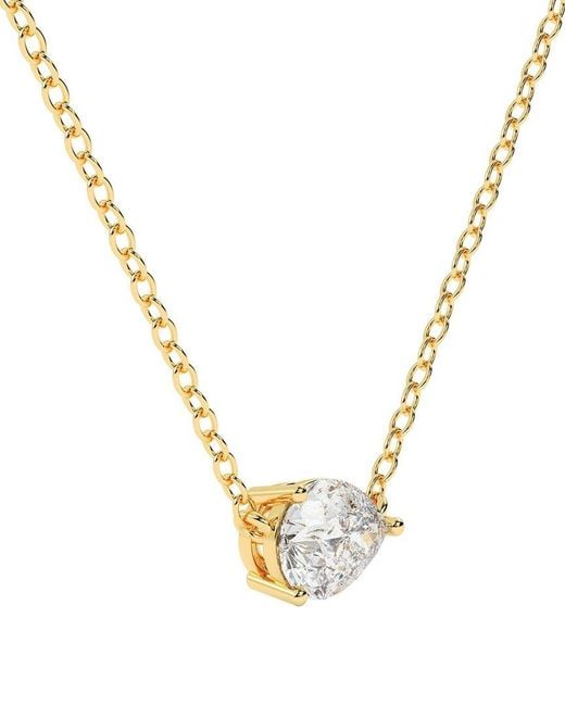 Lab Grown Diamonds Metallic 14K 0.75 Ct. Tw. Lab-Grown Diamond Necklace