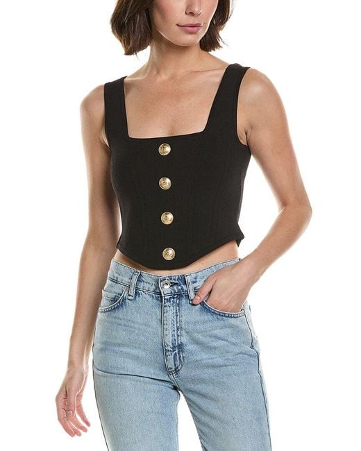 L'Agence Black 'Agence Saga Tank Top