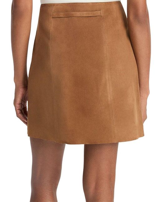 Vince Natural Mid Rise Straight Skirt