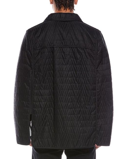 Valentino Black Quilted Jacket for men