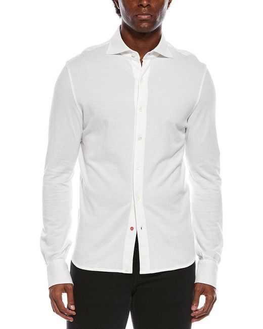 Isaia White Sport Shirt for men