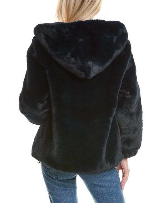 Rebecca Minkoff Black Oversized Hooded Jacket