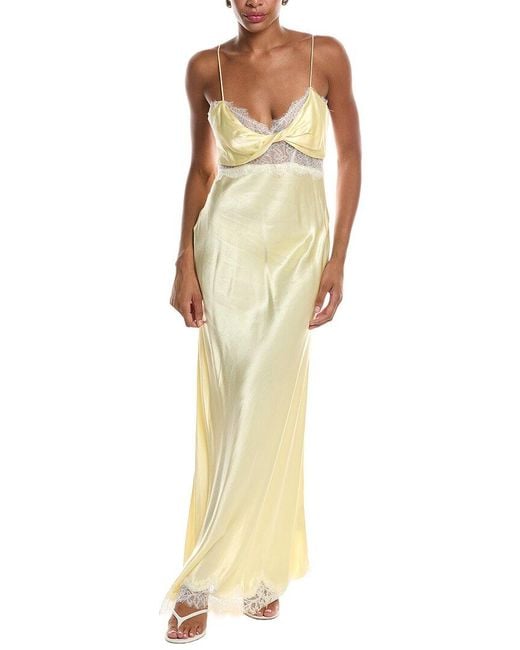 Bardot Metallic Taryn Lace Detail Maxi Dress