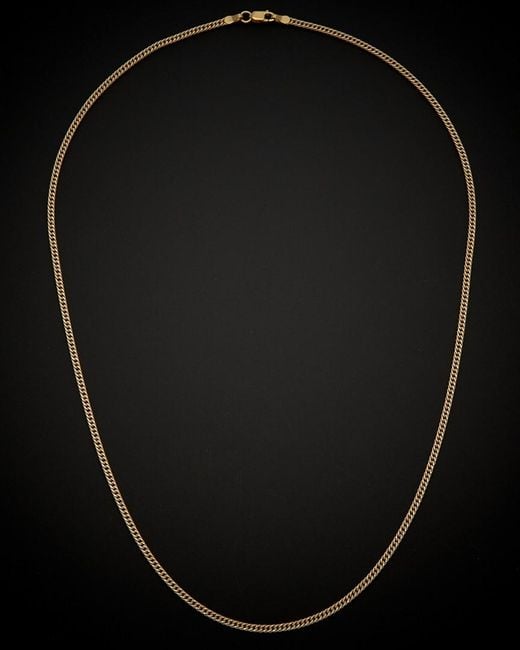 Italian Gold Black 14k Two-tone Link Necklace