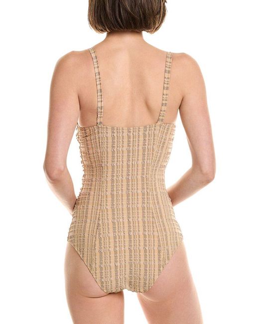 Lisa Marie Fernandez Natural Amber Maillot One-Piece