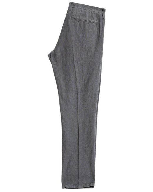 John Varvatos Gray Sal Side Seam Pocket Linen-Blend Pant for men
