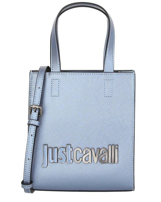Just Cavalli Blue Logo Tote