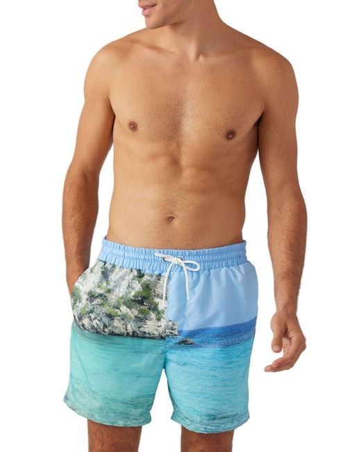 Sol Angeles Blue Amalfi Swim Short for men