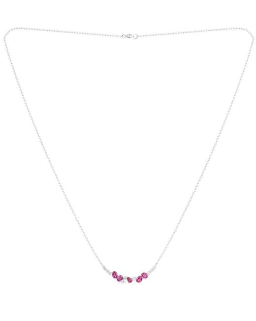 Gregg Ruth Pink 14K 1.18 Ct. Tw. Diamond & Ruby Pendant