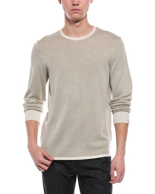 Rag & Bone Gray Gregory Wool-Blend Crewneck Sweater for men