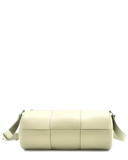 Bottega Veneta Natural Canette Crossbody Bag Maxi Intrecciato Leather Medium (authentic Pre-loved)