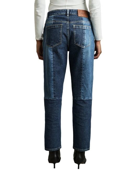 Reiss Blue Birch Patch Straight Leg Pant