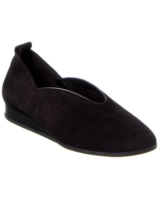 Arche Black Piassy Suede Flat
