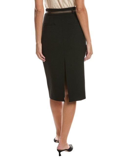 Peserico Black Midi Skirt