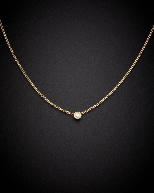 Italian Gold Black 14K Italian 0.08 Ct. Tw. Diamond Necklace