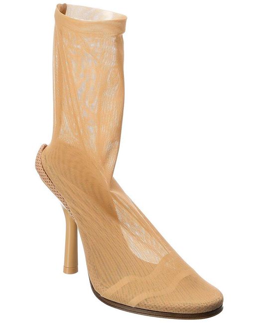 Burberry Natural Stretch Tulle Sock Boot