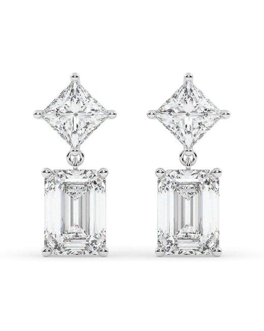 Lab Grown Diamonds White 14K 7.00 Ct. Tw. Lab-Grown Diamond Earrings