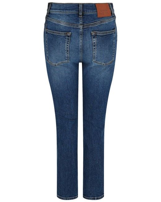 McQueen Blue Slim Fit Jeans