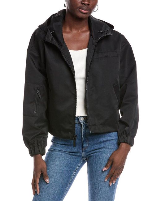 Dawn Levy Black Alba Short Rain Jacket