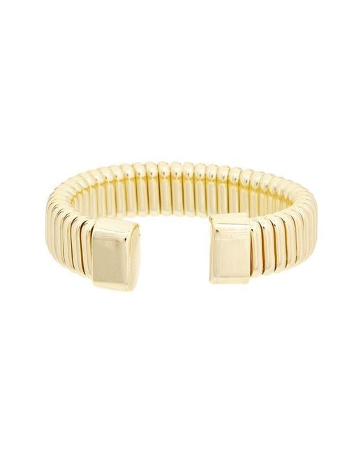 Juvell Metallic Plated Cuff Bangle Bracelet