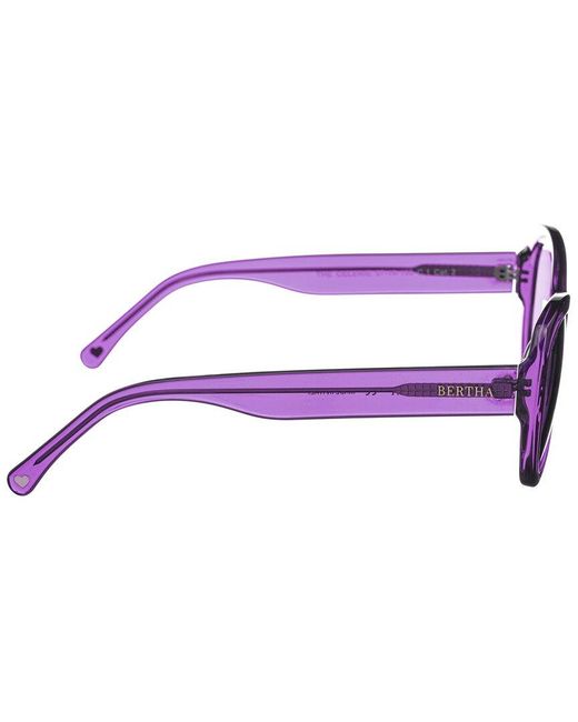 Bertha Purple Brsit102-2 65mm Polarized Sunglasses